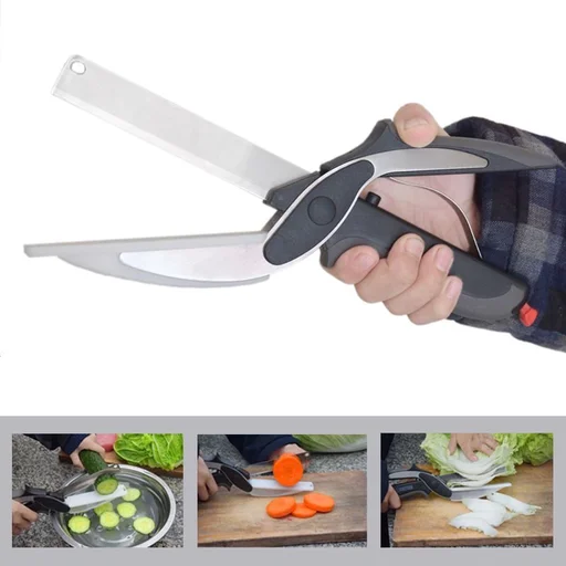 Buy Clever Cutter 2 In 1 Cutting Board And Knife Scissors for just 28.90  USD –