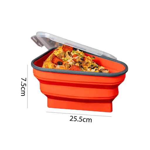 Lewufe Pizza Storage Container, Expandable Pizza Slice Container, Reusable  Pizza Pan Pizza Box Set with Lids to Leftover Organization and Space Saver