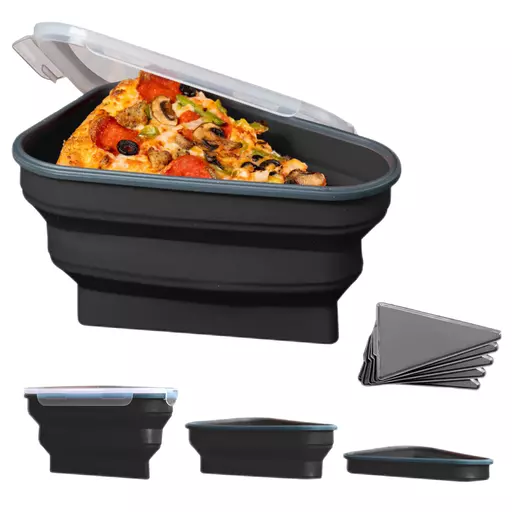 Trendeas™ Pizza Container, Pizza Container Expandable Silicone, Pizza  Storage Container Collapsible with 5 Serving Trays, BPA Free Pizza Slice  Storage Container, Improved Pizza Tupperware Container : : Home