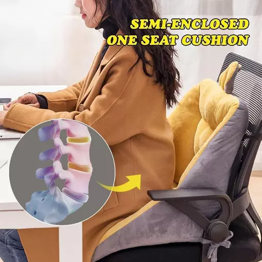 45cm Comfort Semi-Enclosed Warm Seat Cushion For Office Chair Pain Relief  Cushion Sciatica Bleacher Seats With Backs And Cushion