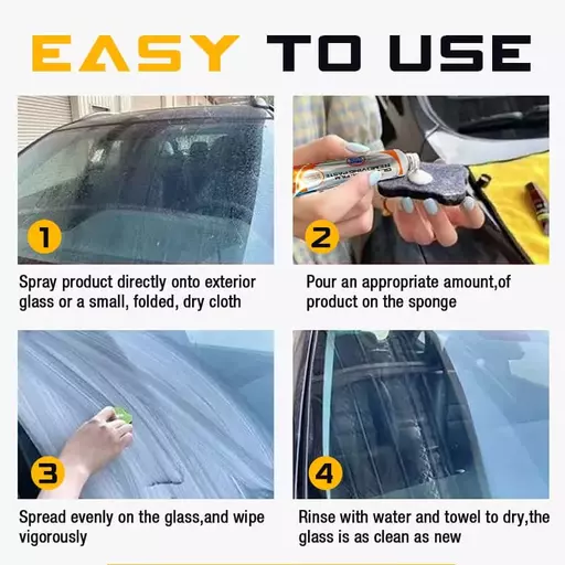 Car Glass Anti-Fog Agent Rainproof Cleaner Car Window rain remover Rain  Mark Oil Film Remover Spray 