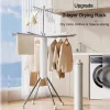 Space Saving Foldable Rotary Clothes Drying Rack