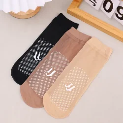 Invisible Slip-Resistant Crystal Silk Socks