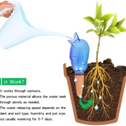 Self Spike Planter Drip Watering Bird