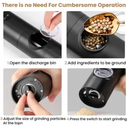 Rechargeable Electric Salt and Pepper Grinder