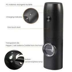 Rechargeable Electric Salt and Pepper Grinder