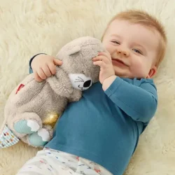 Breathing Bear Baby Soothing Otter Plush Doll Toy