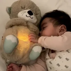 Breathing Bear Baby Soothing Otter Plush Doll Toy