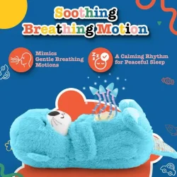 Breathing Bear Baby Soothing Otter Plush Doll Toy