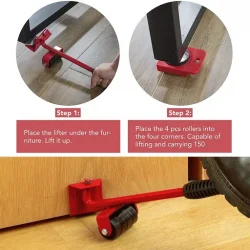 Heavy Duty Furniture Lifter Tool with Mover Rollers